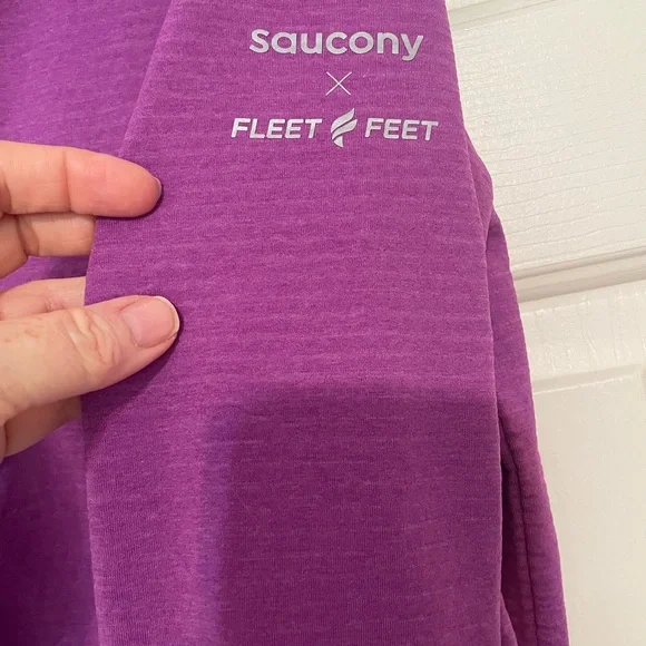 Women's Purple Quarter-Zip Top - Picture 6 of 10